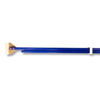 Stretcher 120-190 cm, staal, blauw